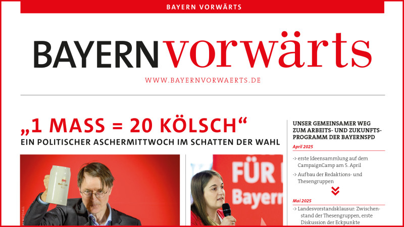 Vorschau auf den neuen BayernVorwärts